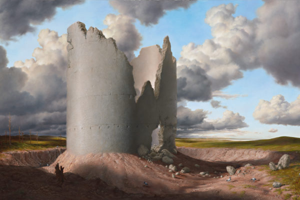 Title; Dominion, Medium; oil on linen, size 56cm by 86cm.
 2012